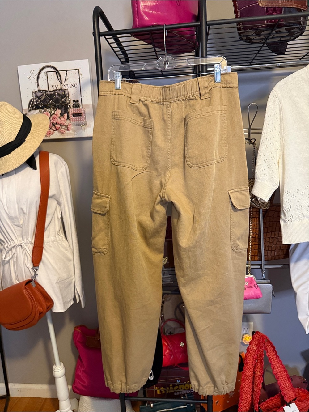 Old Navy Tan Cargo Joggers